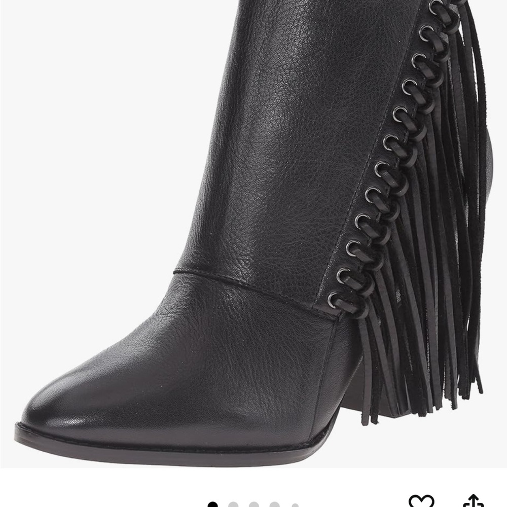Aldo Fringe Linsey Bootie Black - Picture 2 of 10